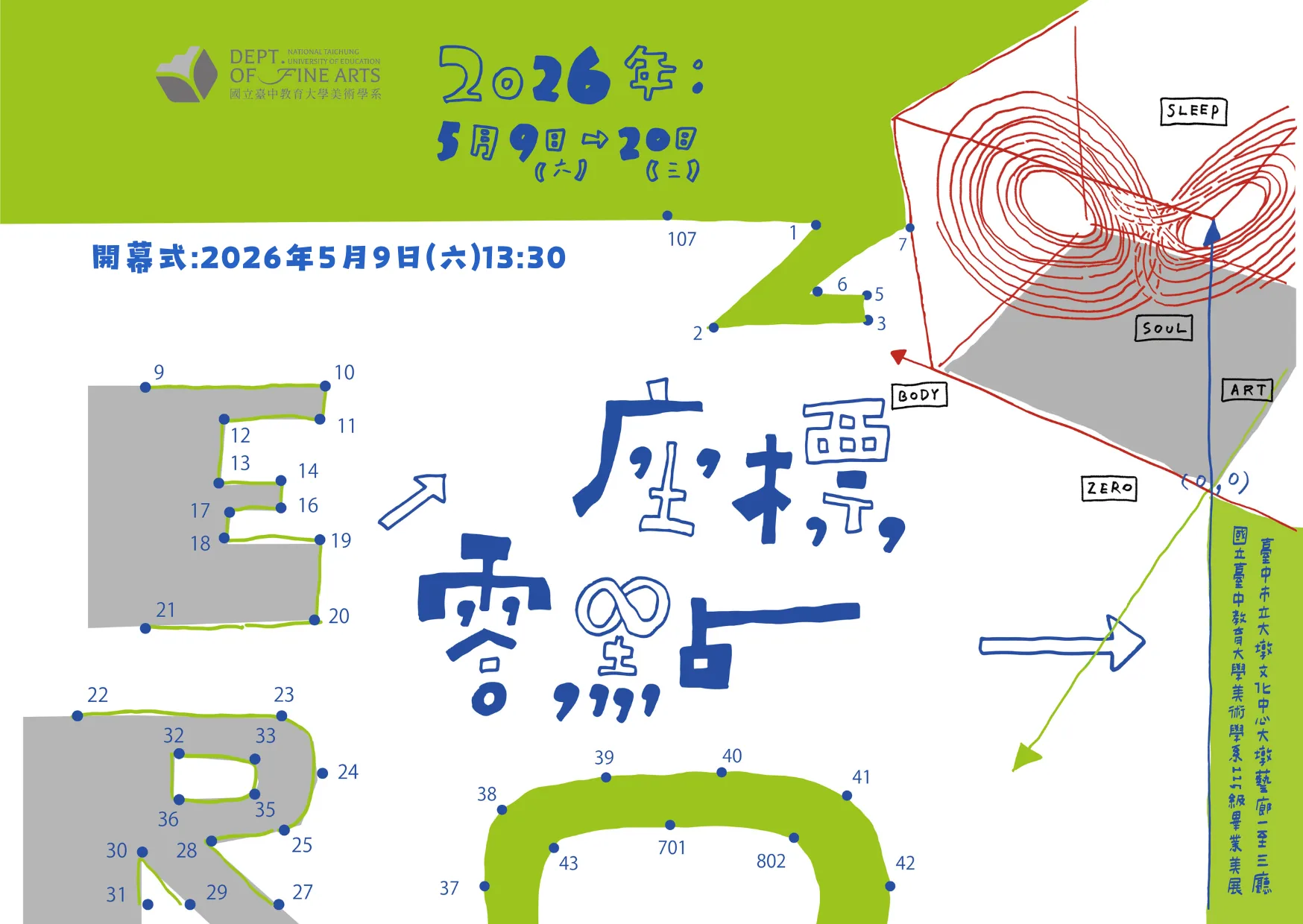 國立臺中教育大學美術學系第115級畢業美展－座標零點 - 台中市大墩文化中心